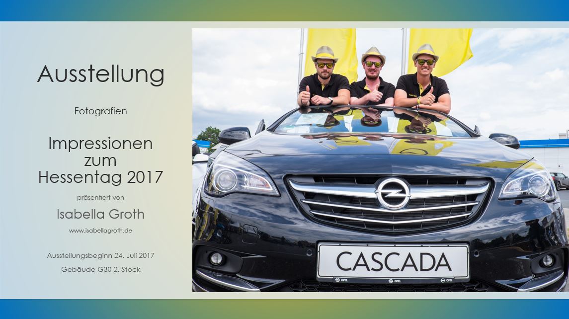 Ausstellungsplakat Opel Impressionen zum Hessentag 2017