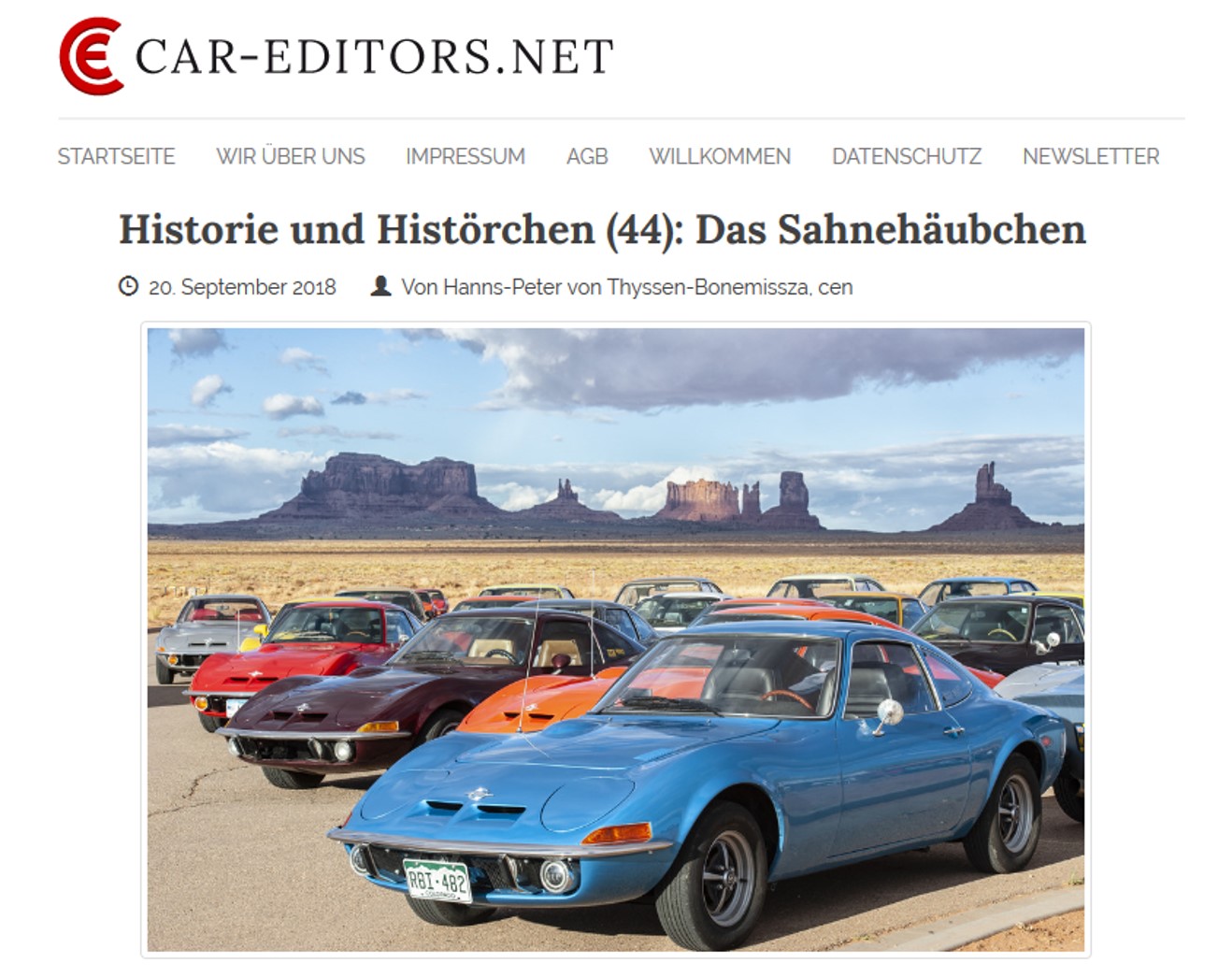 Car Editors Historie GT