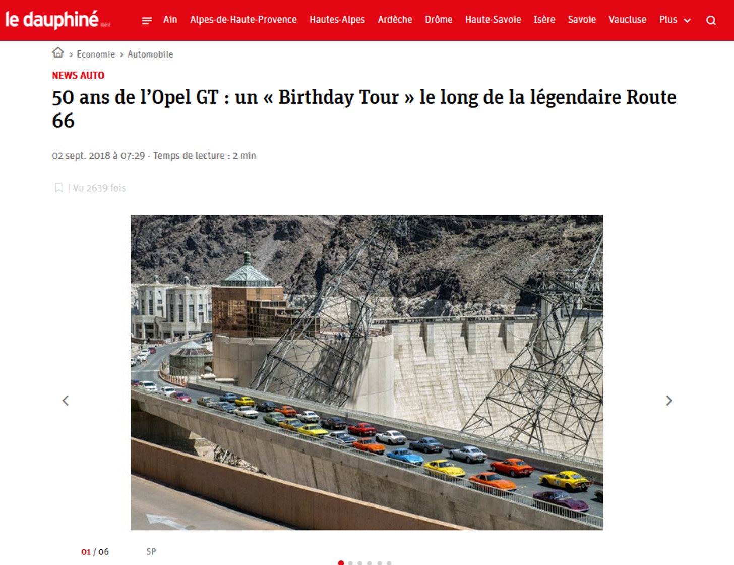 Le Dauphine 50 ans de LOpel GT